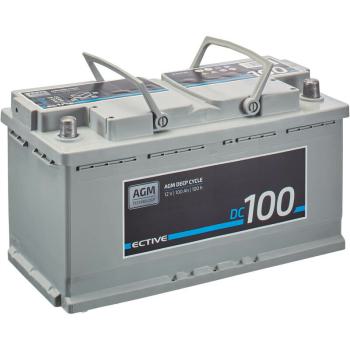 ECTIVE DC 100 AGM Deep Cycle 12V 100Ah Versorgungsbatterie